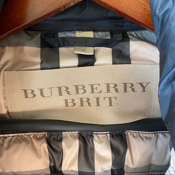 Burberry Brit Blue Vest M Mallard Duck - Picture 5 of 7